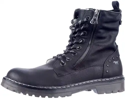 1366-601 Mustang zwart - maat 44 veterboot zwart - maat 44 Calandschoen