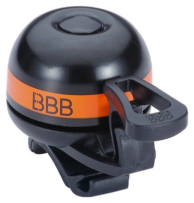 Sonnette BBB EasyFit Deluxe Noir/Orange