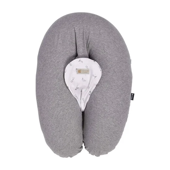 Coussin d'allaitement et de grossesse 3-en-1 Multirelax   Gris chiné Lapins        de               Candide