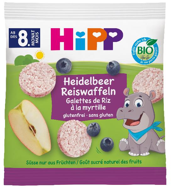 Hipp Reiswaffeln<br>30 g, Beutel, Heidelbeere