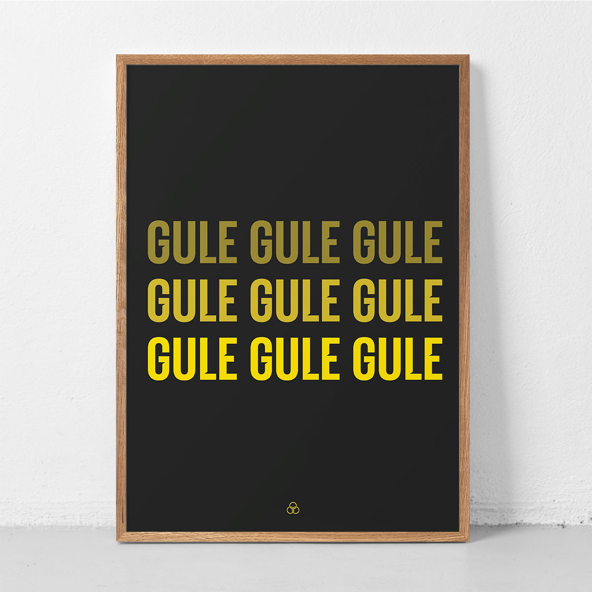 AC Horsens Plakat Gule Gule Gule 50x70 cm