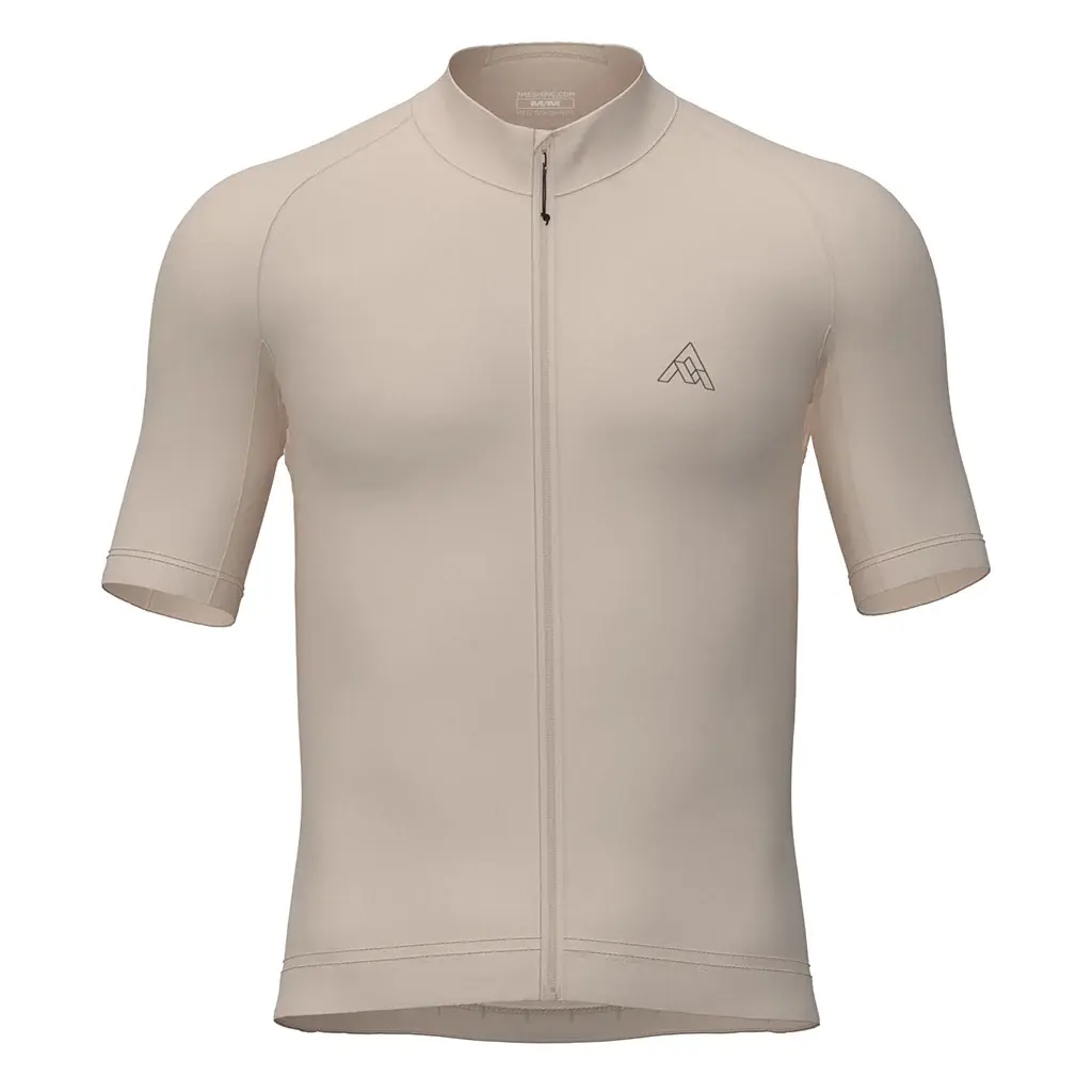 7mesh Atlas Fietsshirt Korte Mouwen Lichtbruin Heren