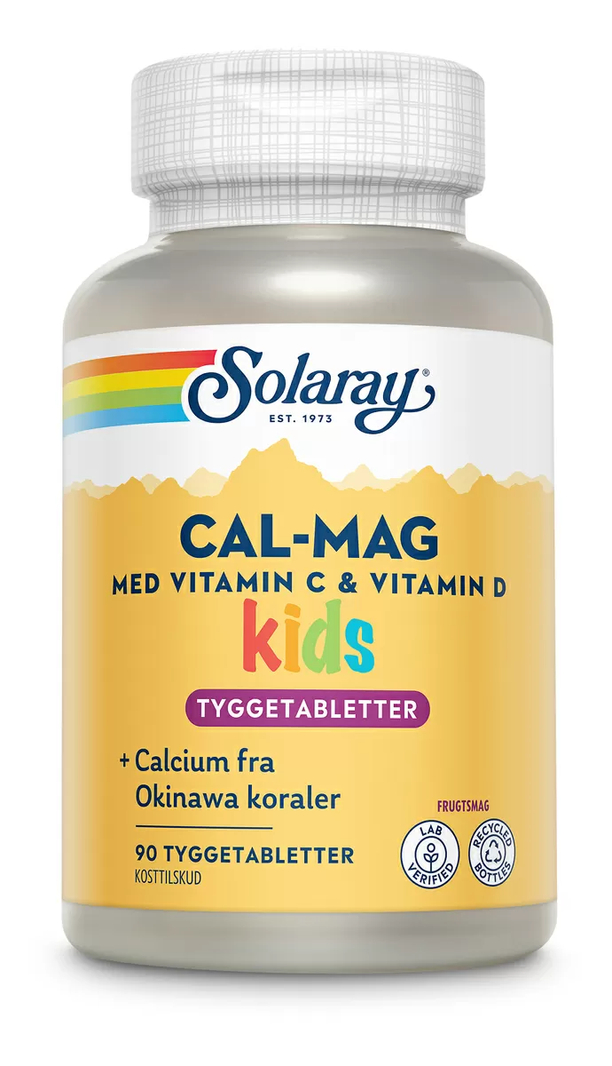 Solaray Cal-Mag Kids - 90 tyggetabl.