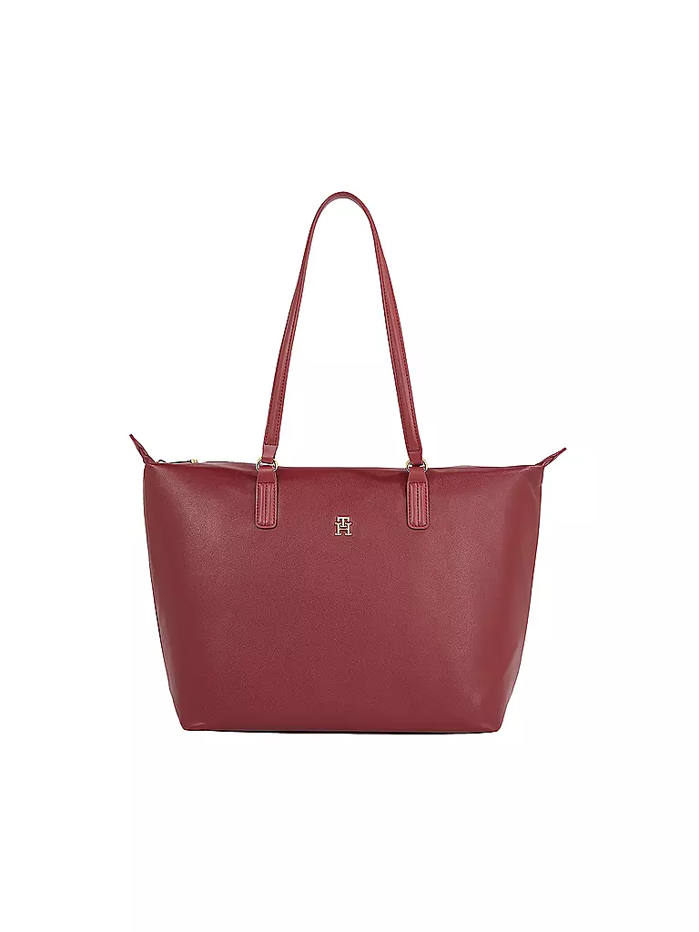 TOMMY HILFIGER Tasche - Shopper POPPY dunkelrot