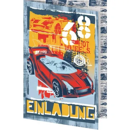 Nestler Einladungskarte Hot Wheels, 1 Stück