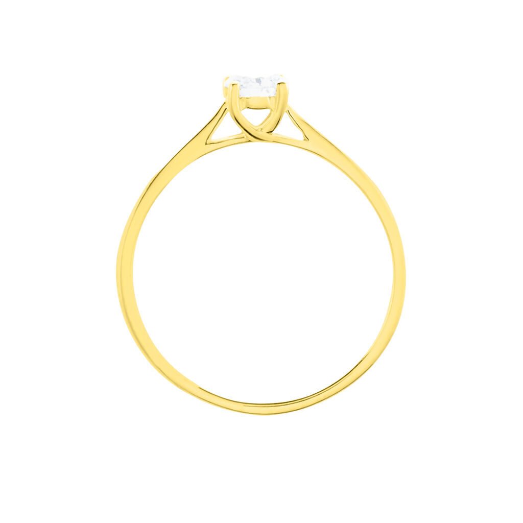 Bague Solitaire Aphrodite Or Jaune Diamant