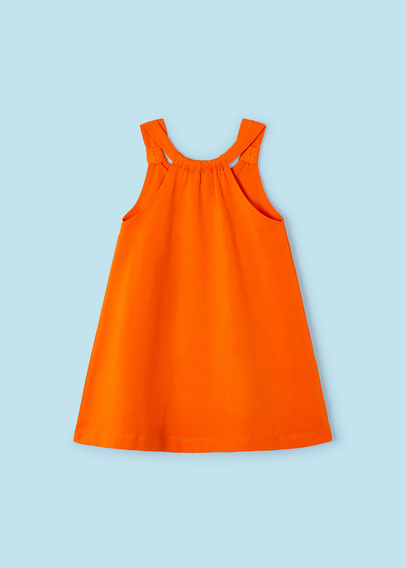 Vestido Better Cotton com estampa de flamingos para meninas