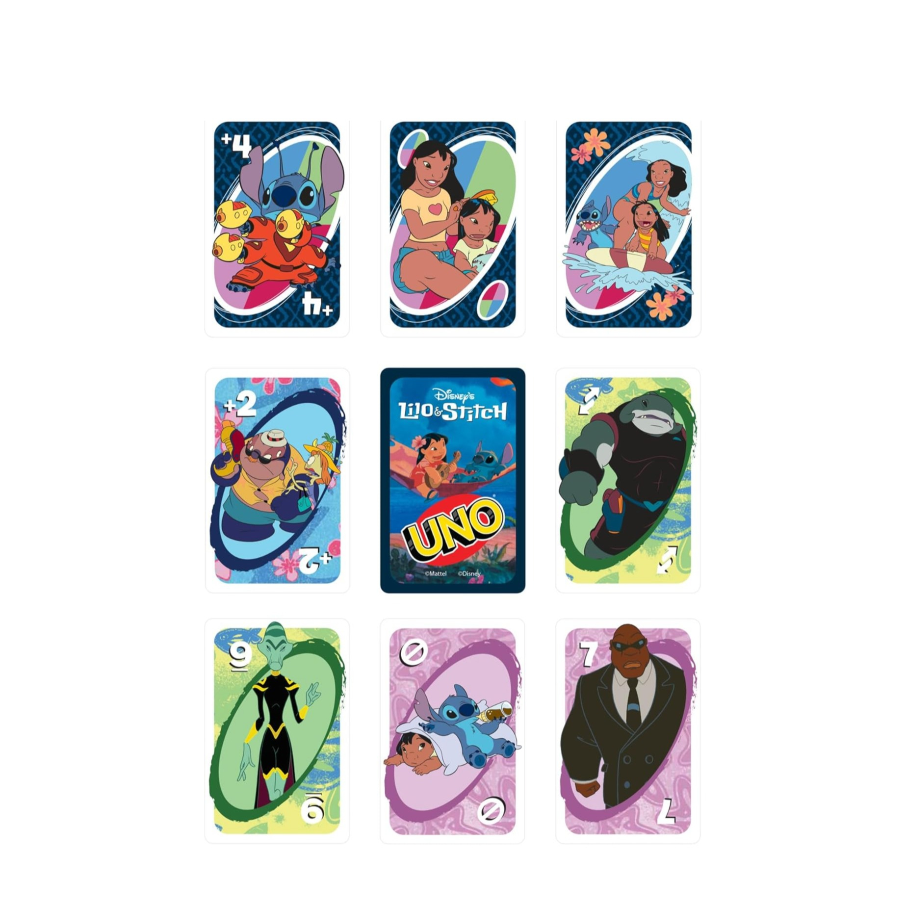 UNO Lilo & Stitch Kartenspiel Gesellschaftsspiel mit Spezialkarte für Familien / Kinder (JCC10) Lizenziert