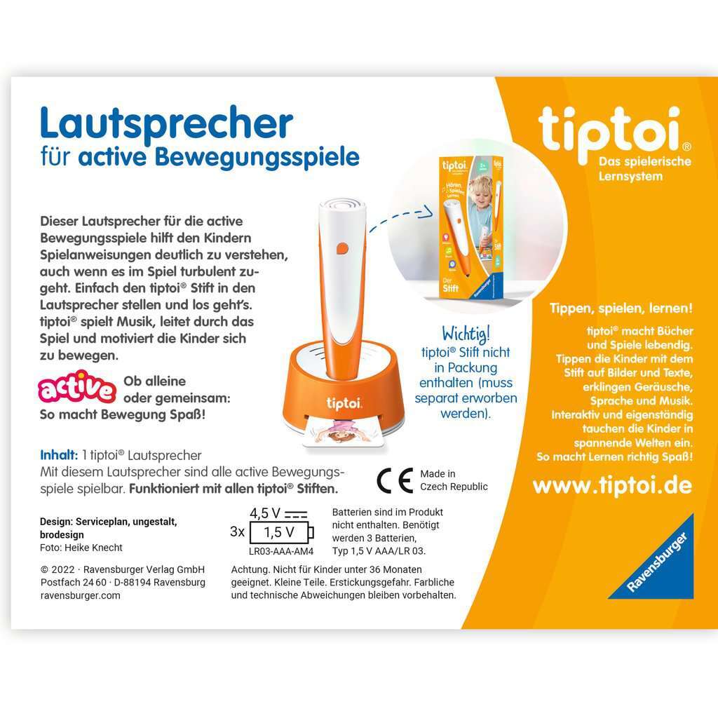 Ravensburger Spiel tiptoi® ACTIVE Lautsprecher