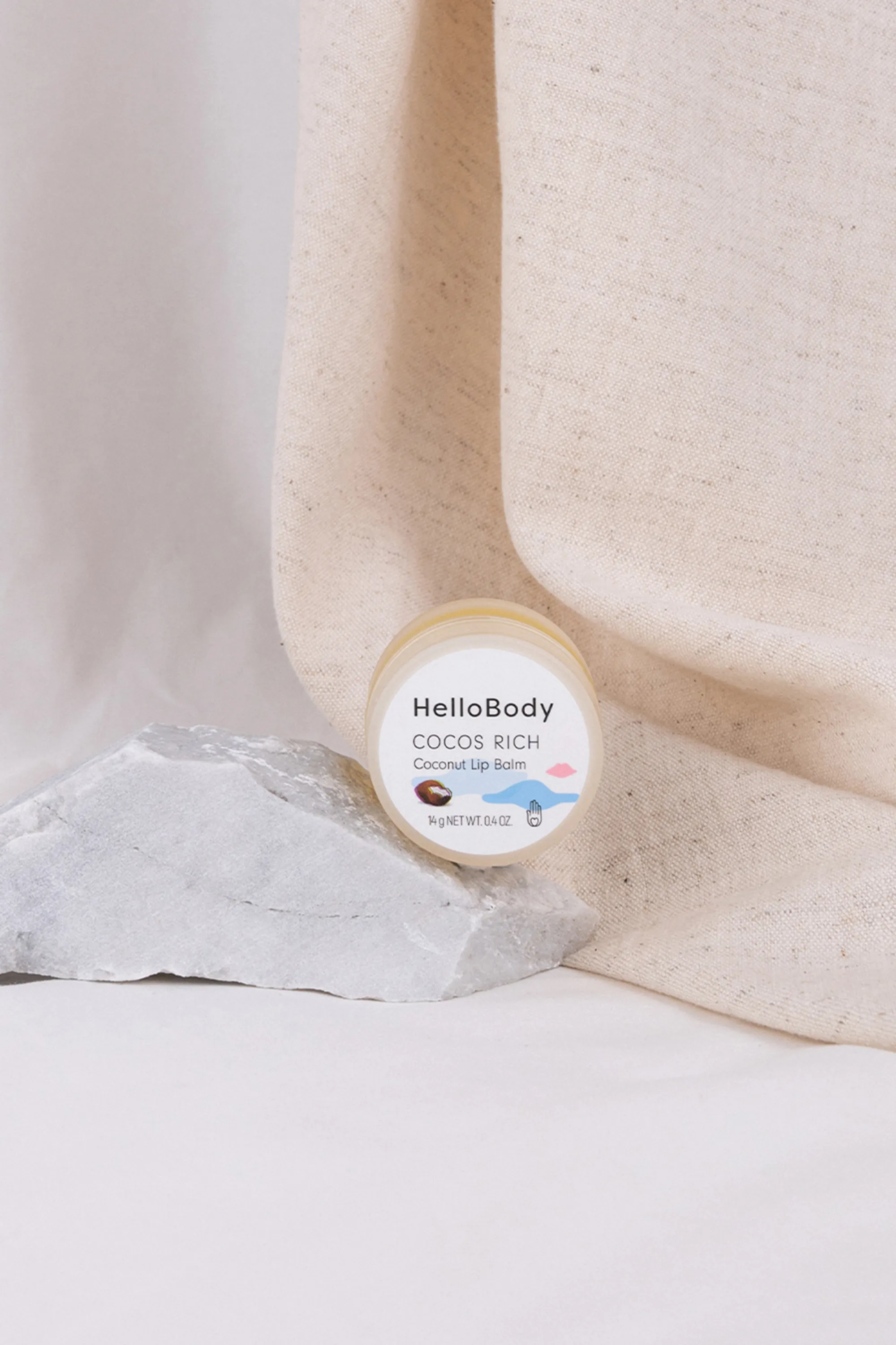 HelloBody Baume lèvres Cocos Rich-15 ml