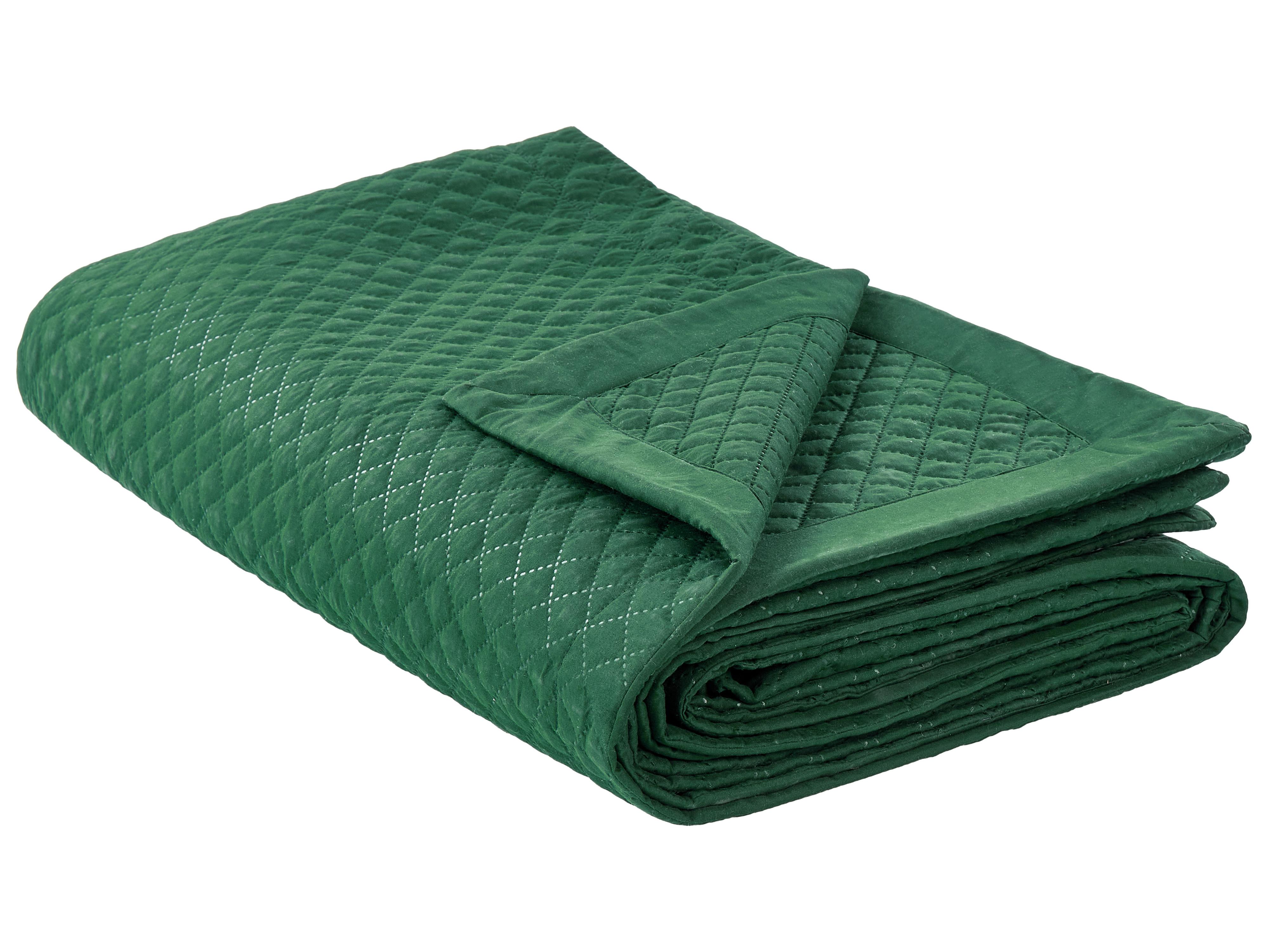 Sprei NAPE 220 x 240 cm Donkergroen