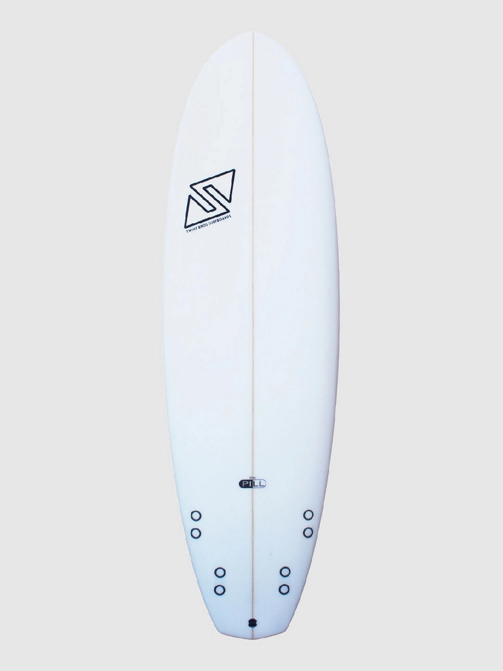 TwinsBros The Pill FCS2 Surfboard white