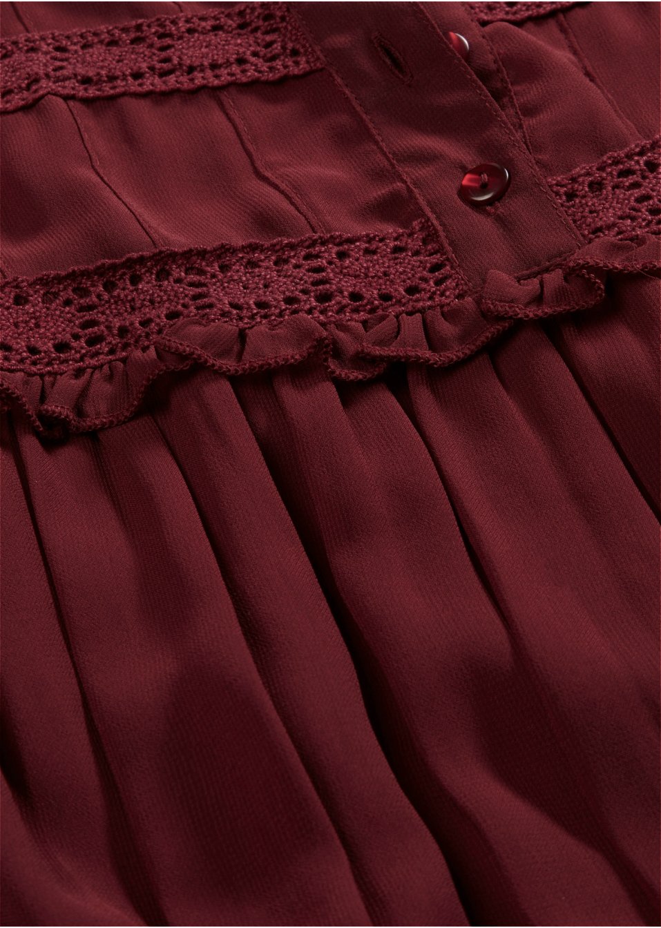 Robe longue en chiffon à volants