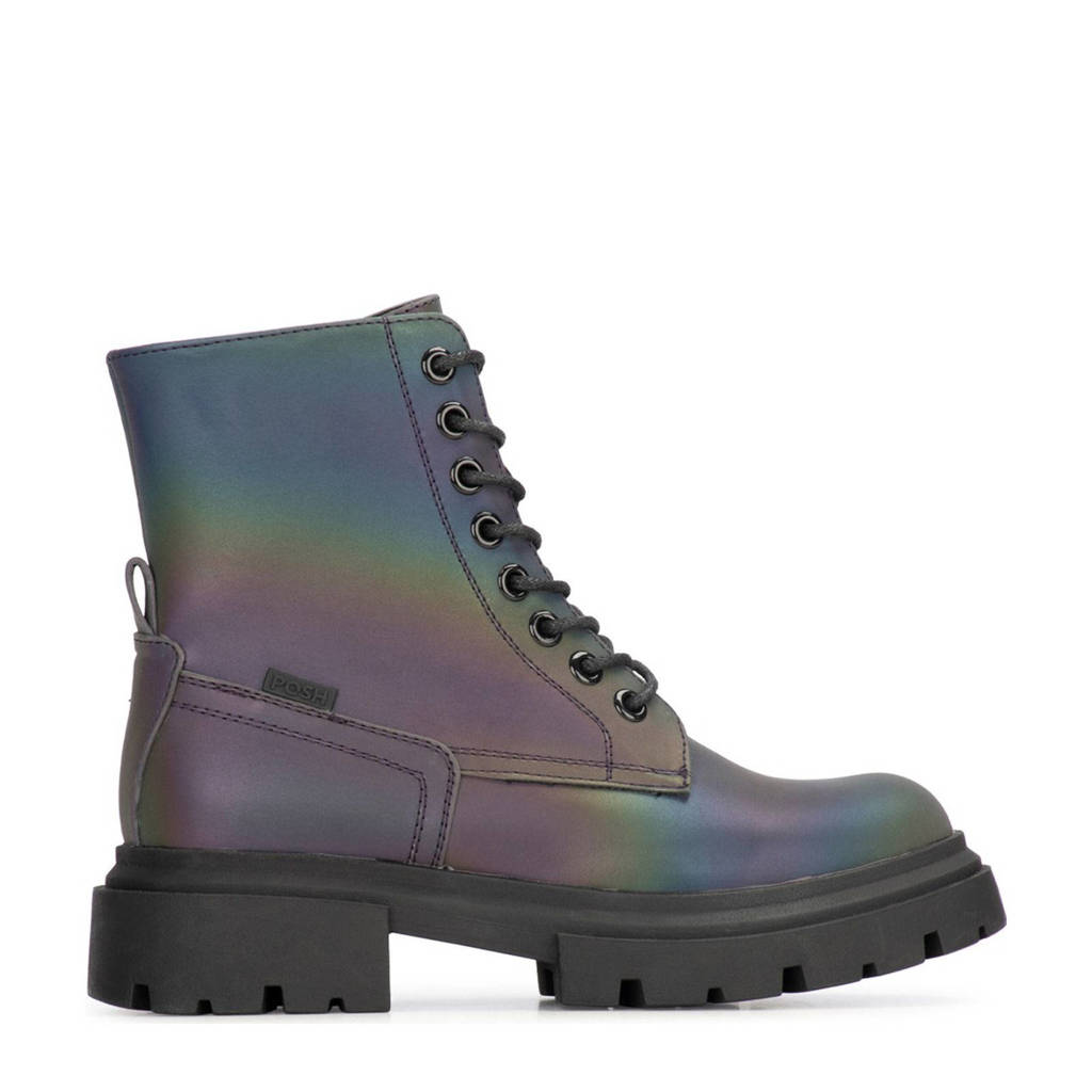 POSH by Poelman Maeveterboots blauw multi