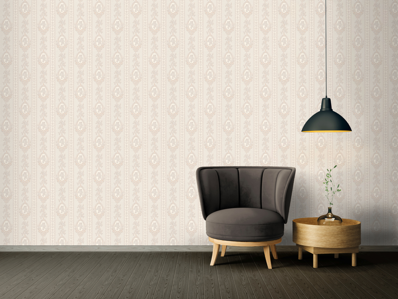 A.S. Creation Papiertapete - beige - Barock - 10 Meter