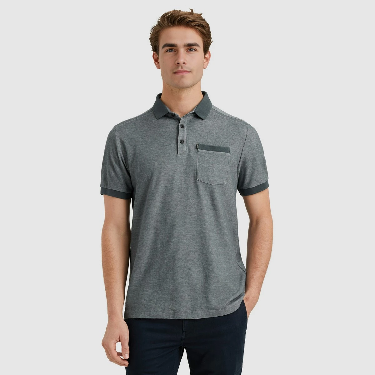 Heren Polo 420062 Dorian Zip