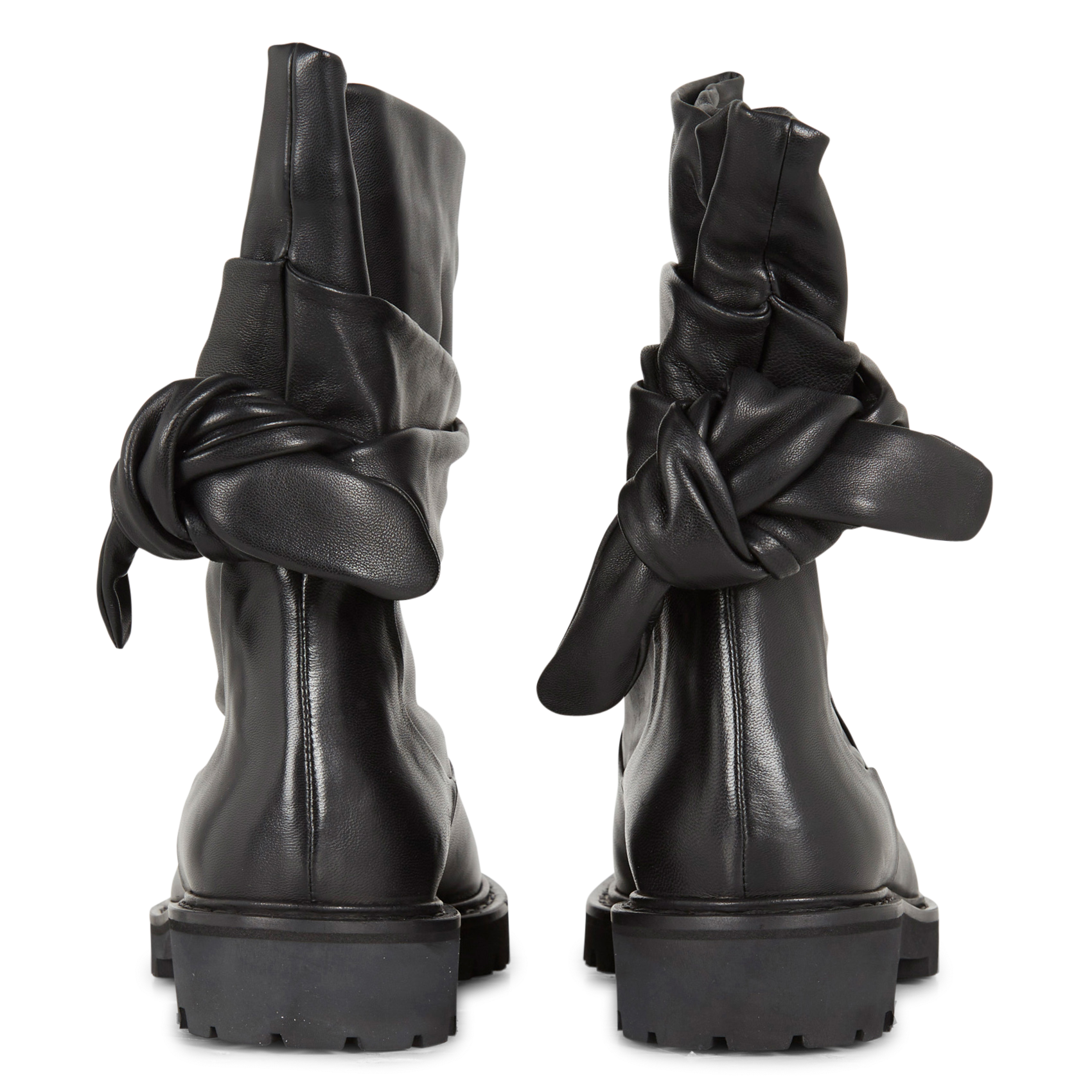LETIZI - Bottines plates en cuir| Noir