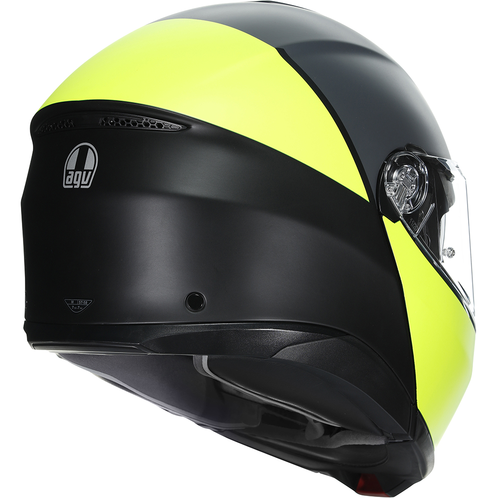 AGV - Casque Tourmodular Balance Noir Mat / Jaune fluo / Gris