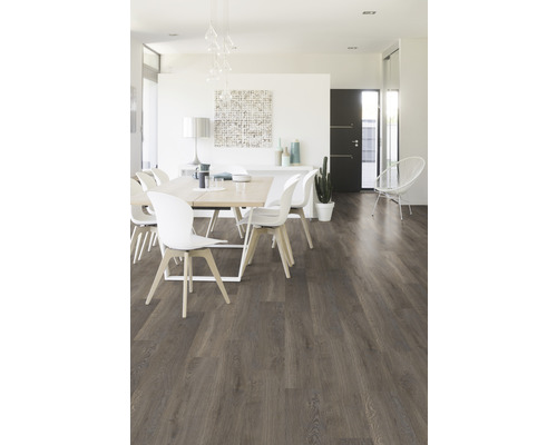 Vinylvloer CLIC55 Cleveland Donkere landelijke plank klikverbinding 1239 x 212 x 4,5 mm