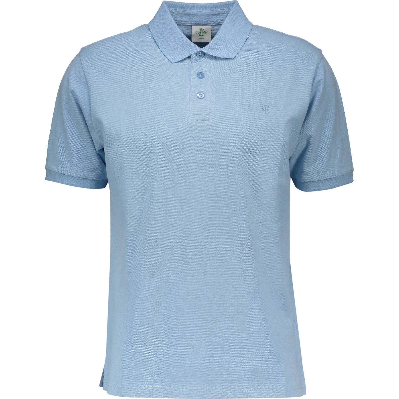 Herren-Poloshirt Bio, hellblau