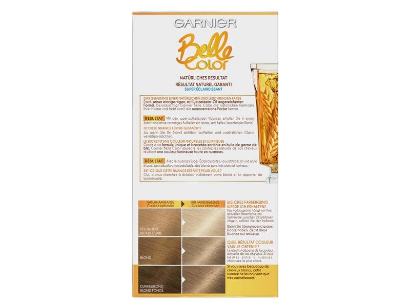 Garnier Haarcoloration Belle Color 111 Extra Helles Aschblo Permanente Haarfarbe für einen natürlichen Farbton