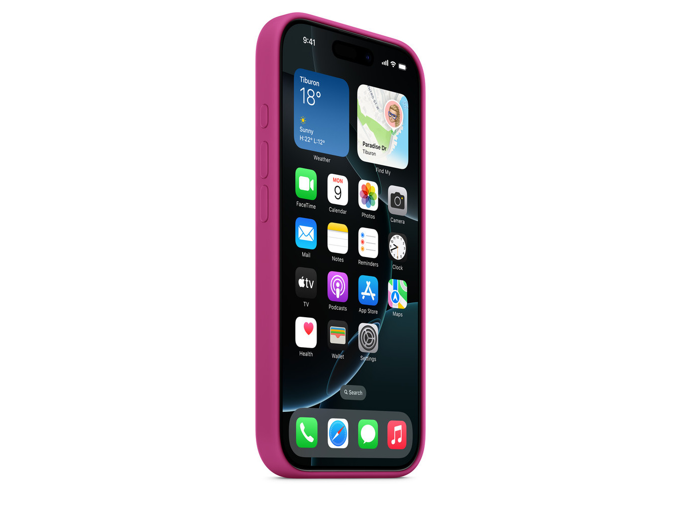 CAPA SILICONE FUCSIA APPLE MYYN3ZM/A IPHONE 16 PRO