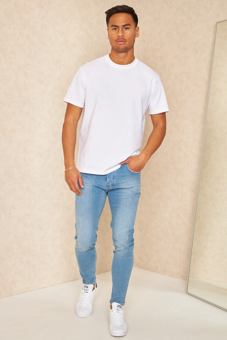 T-shirt basique manches courtes blanc