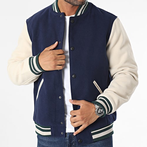Veste Teddy Bleu Marine