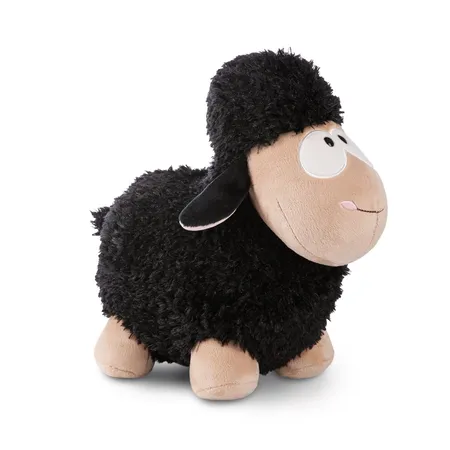 NICI Kuscheltier Schaf schwarz 13cm stehend GREEN