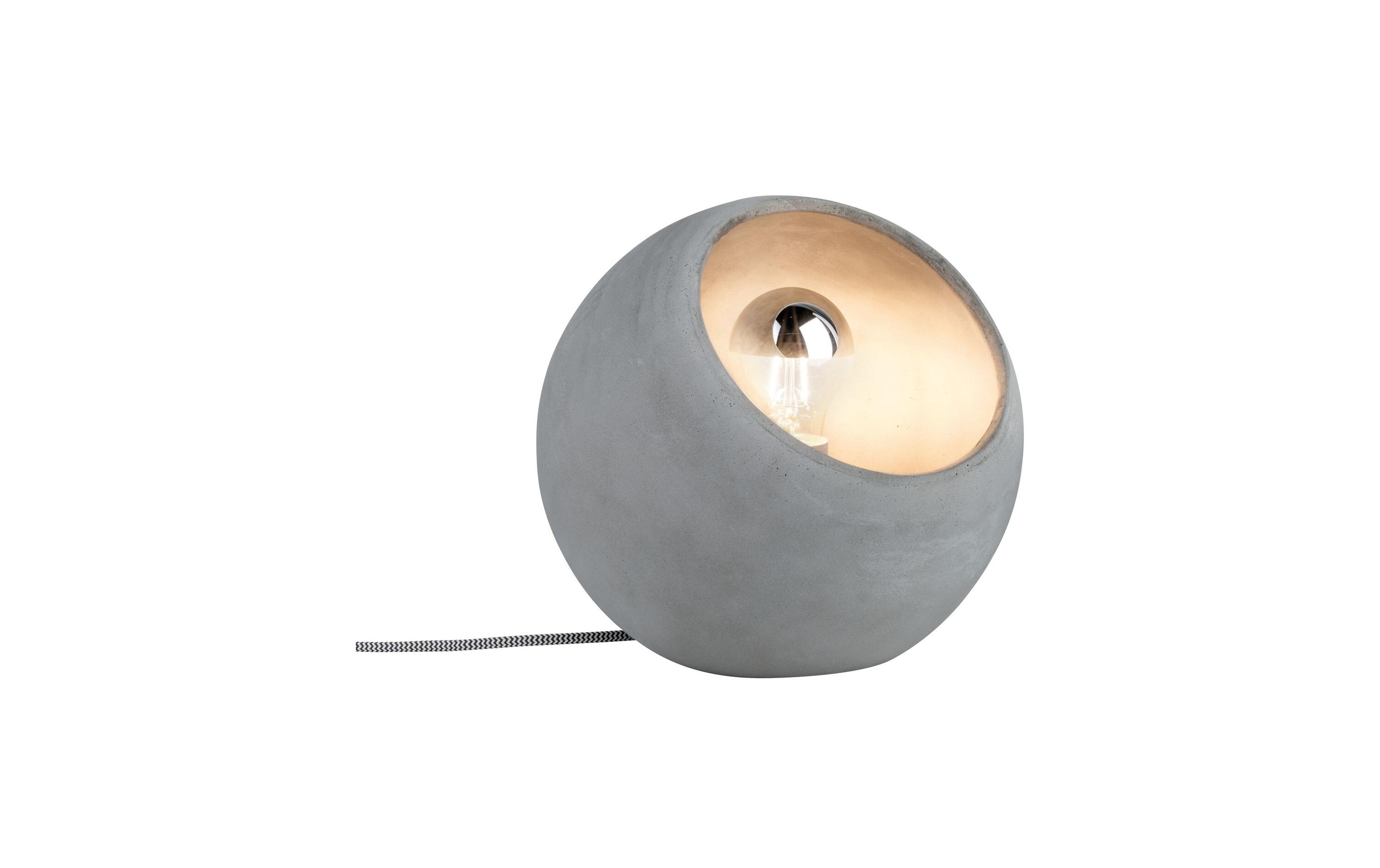 Tischleuchte Neordic Ingram, E27 GrauTischlampe mit Kabelschalter für ein E27 Leuchtmittel bis max. 20W