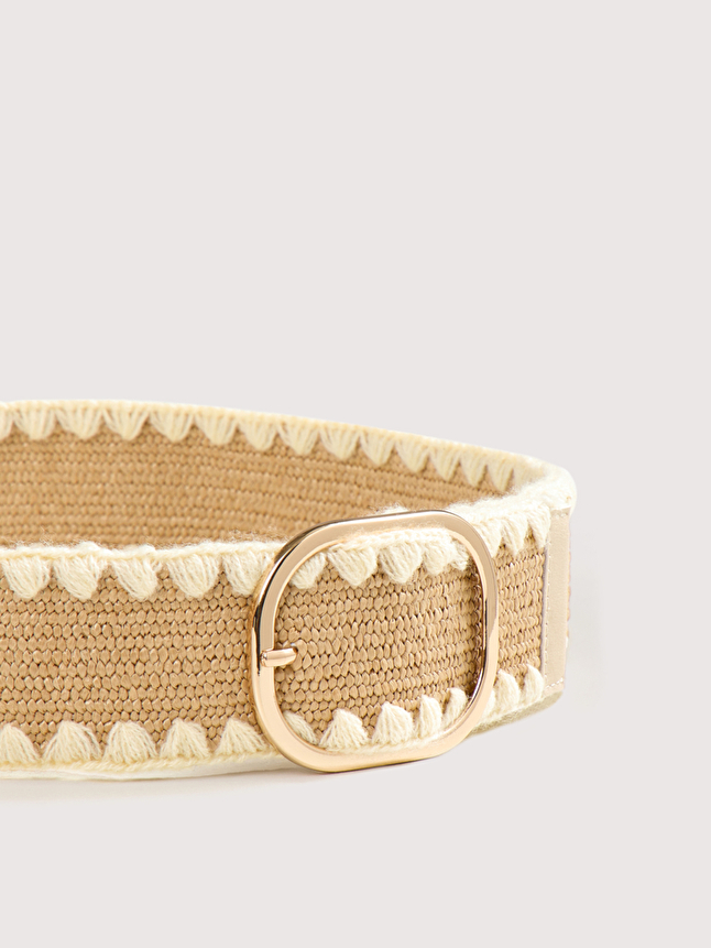 Ceinture en raphia