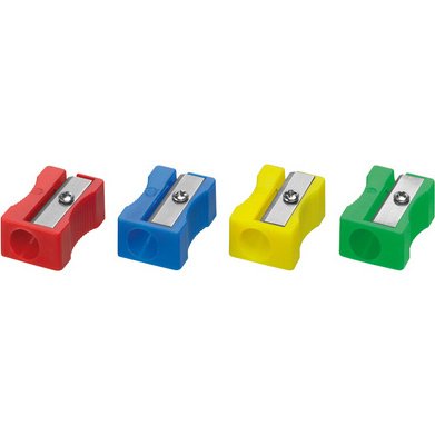Taille-crayons, plastique, assorti