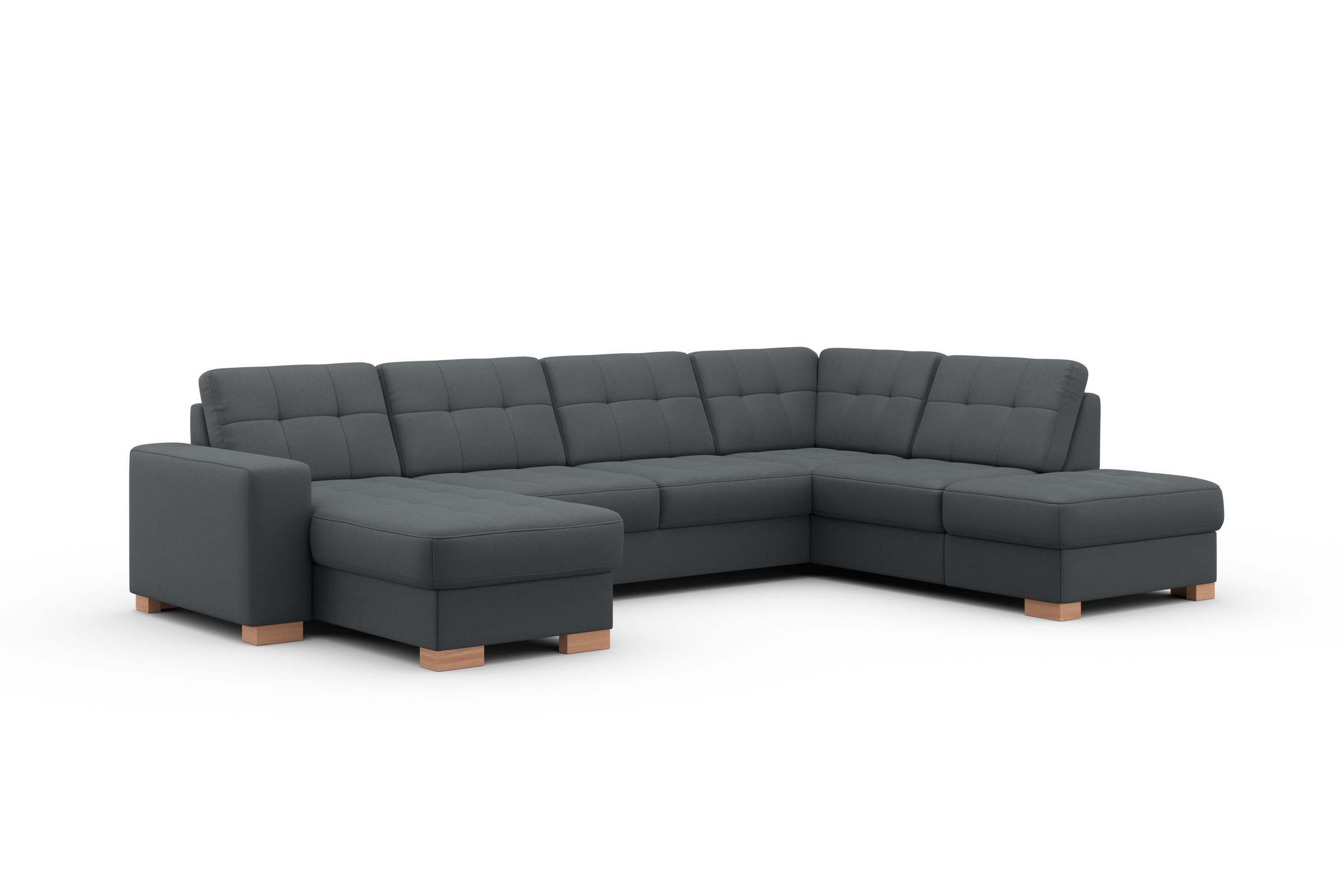 sit&more Wohnlandschaft »Quincy U-Form« wahlweise mit Bettfunktion und Bettkasten