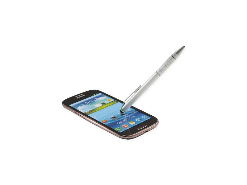 Leitz Eingabestift Stylus 2 in 1 Silber Touchpen mit 2 Funktionen