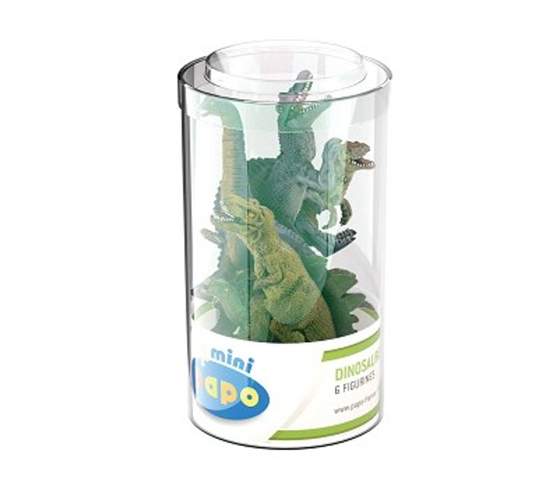 Papo 6 Miniatyrfigurer, Dinosaurer