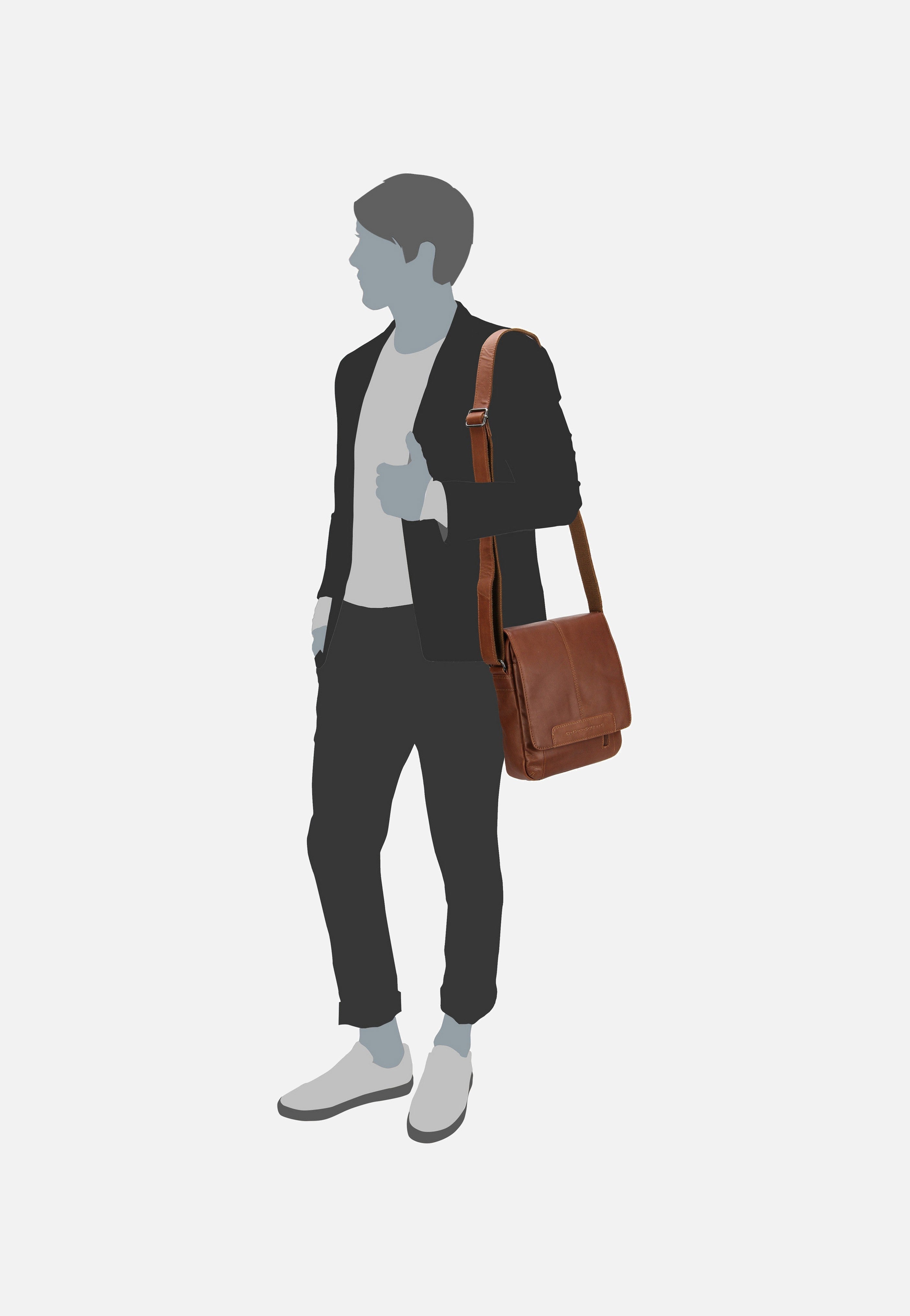 Remy 0550 Cognac - Crossbody Bag