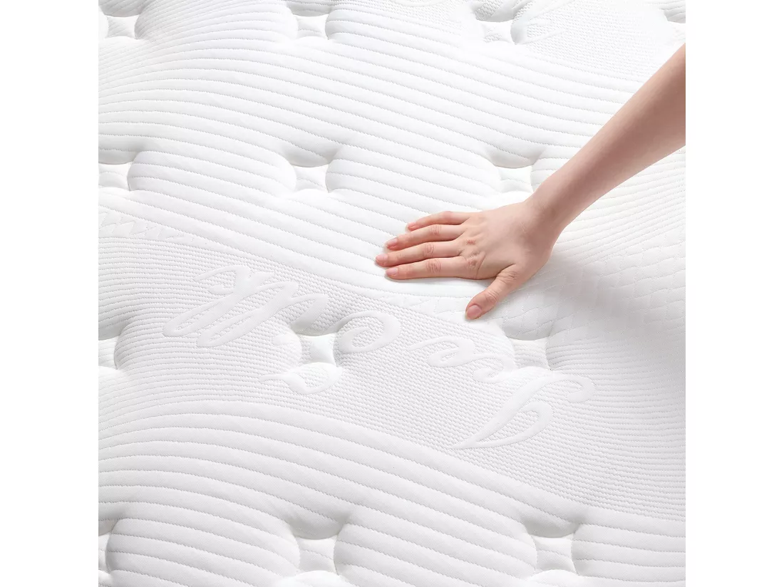 Matelas 160x200 cm INRE - 30 cm mousse mémoire de forme - face hiver été - respirant - 7 zonesergonomiques