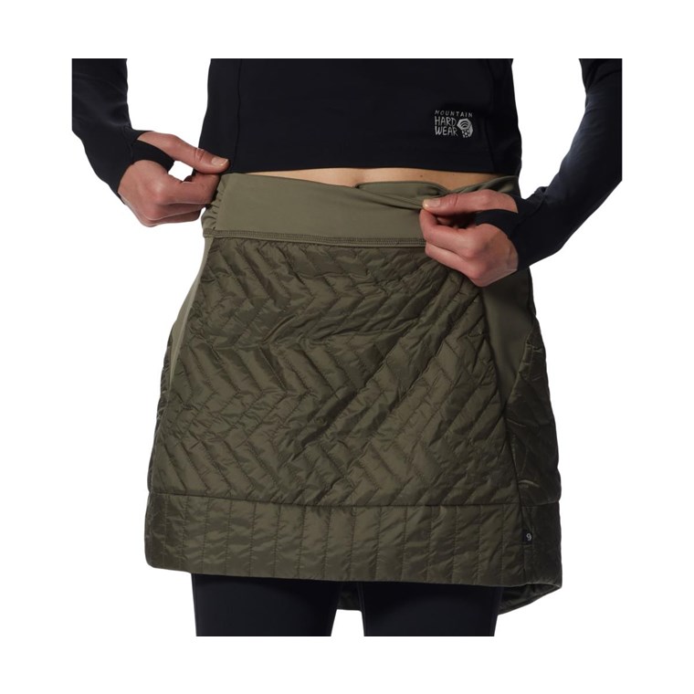 Mountain Hardwear Trekkin Insulated Mini Skirt Women Stone Green