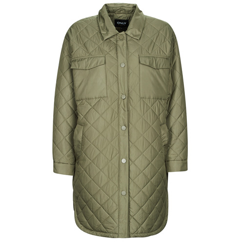 Only - ONLNEWTANZIA LONG QUILT SHACKET CC OTW - Kaki
