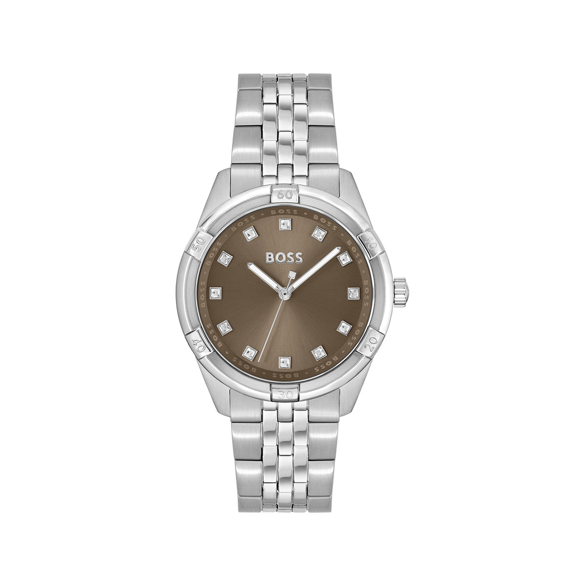 Montre BOSS Sport Lux femme bracelet acier gris