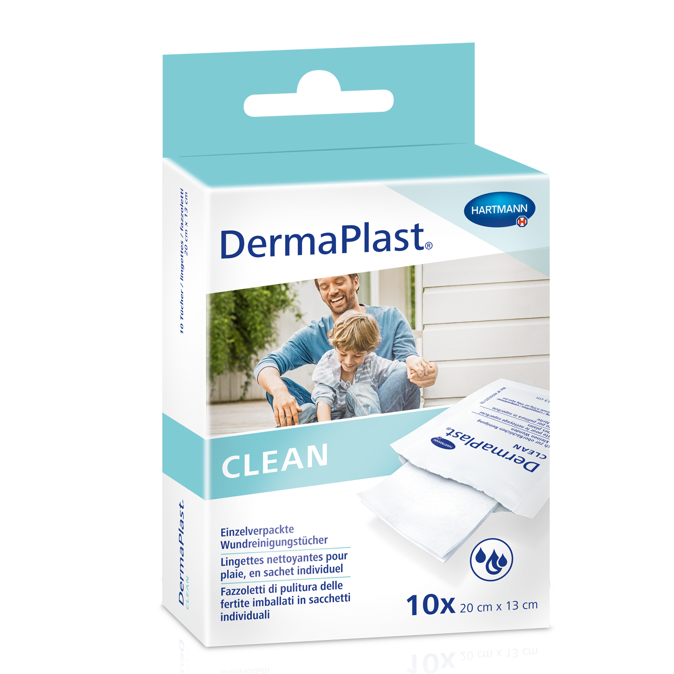 DERMAPLAST Clean Wundreinigungstücher 10 Stk
