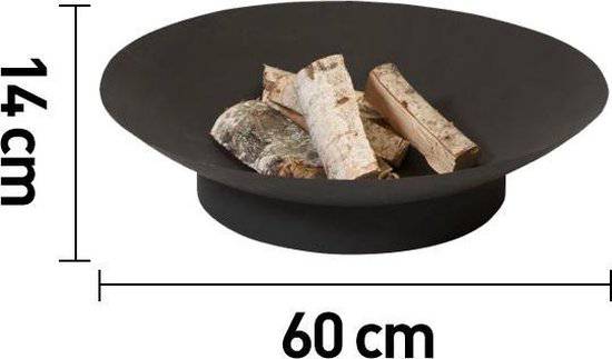 2L Home and Garden HEAT âÃÃ¬ Classic vuurschaal âÃ² 60 cm Zwart