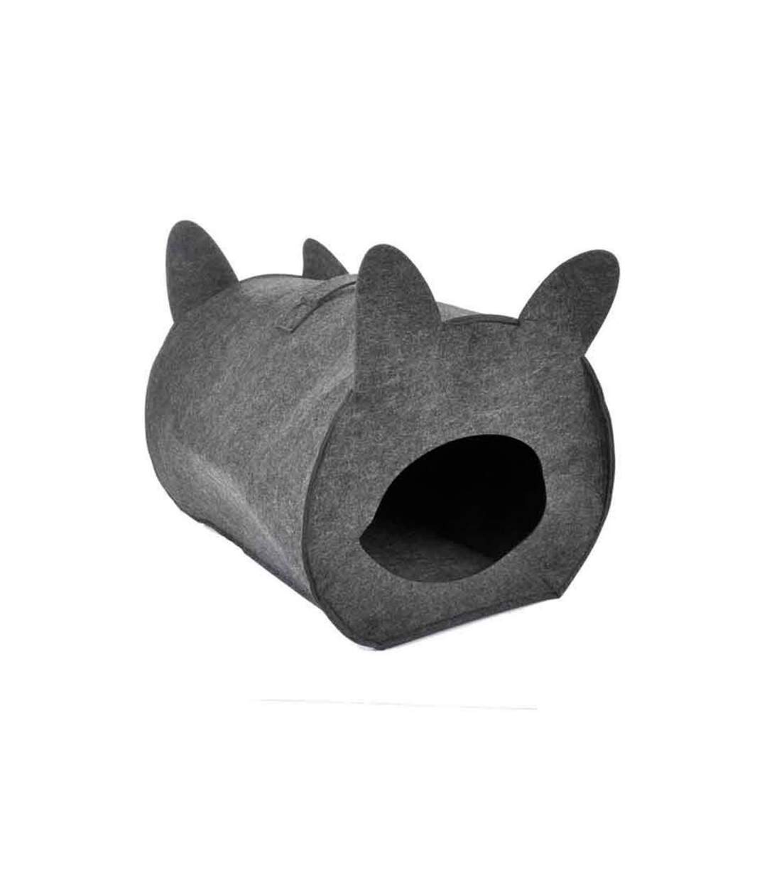 Paris Prix - Niche Pour Chat & Poignée feutrine 40cm Anthracite