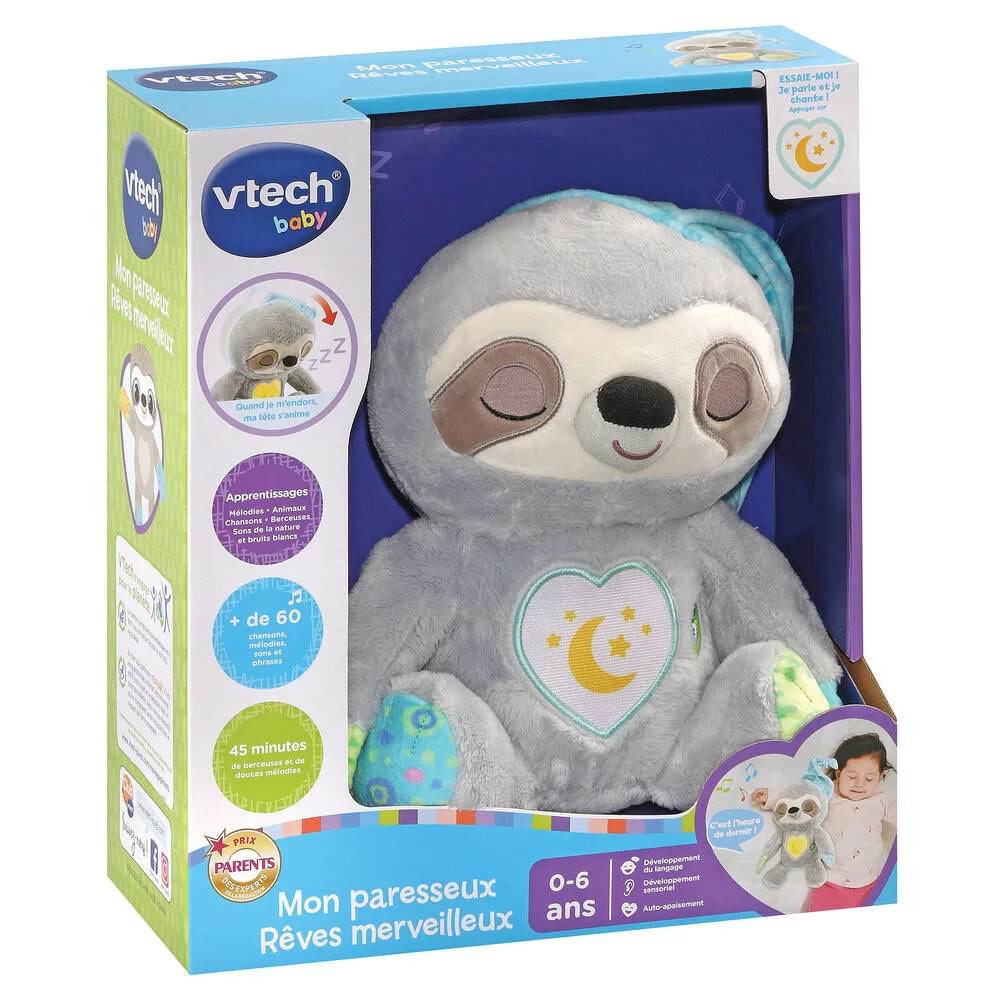 VTECH BABY - PELUCHE  - MON PARESSEUX REVES MERVEILLEUX