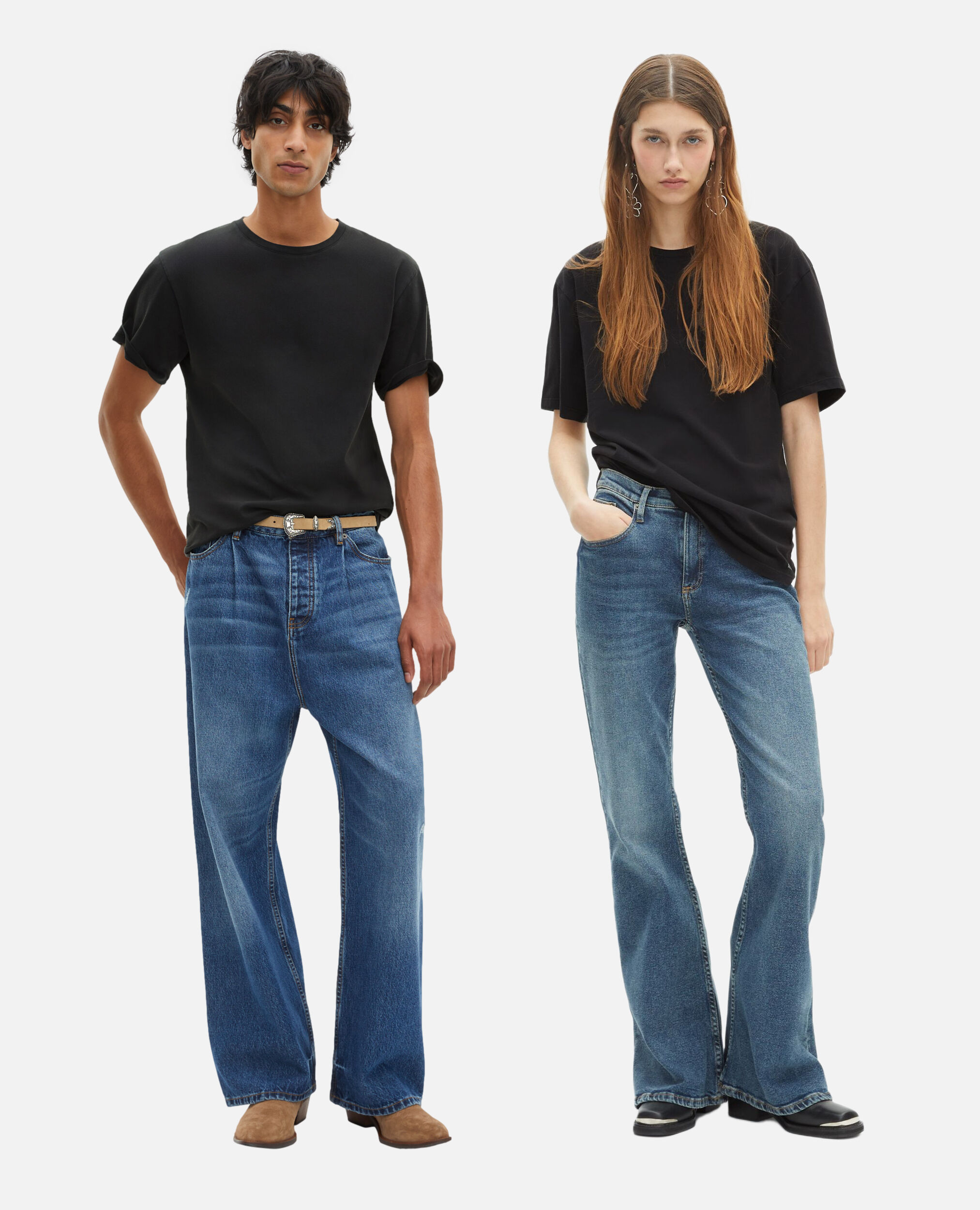 T-shirt mixte The Doors X The Kooples noir délavé