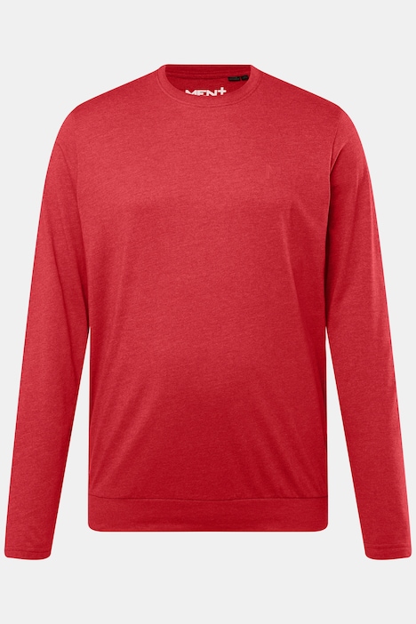 Men+ Langarmshirt, Bauchfit, Spezialschnitt, Basic, Rundhals, bis 8 XL