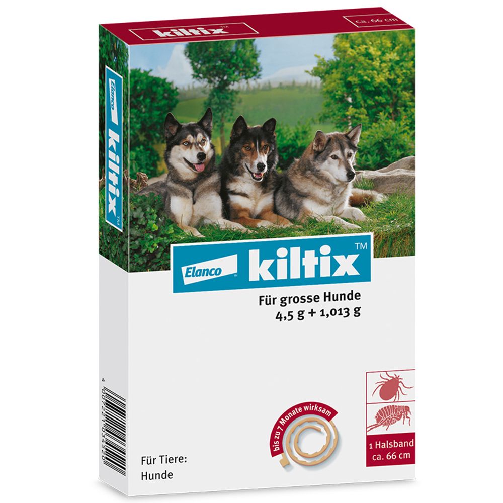 Kiltix® Zecken- und Flohhalsband für große Hunde