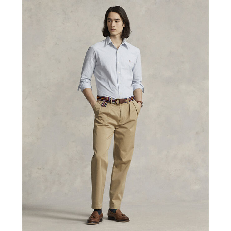 Polo Ralph Lauren Custom Fit Oxford Shirt Blue/white stripe