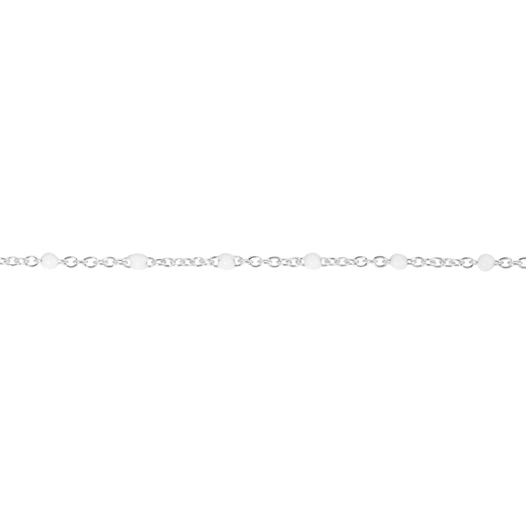 Bracelet Polka Argent Blanc