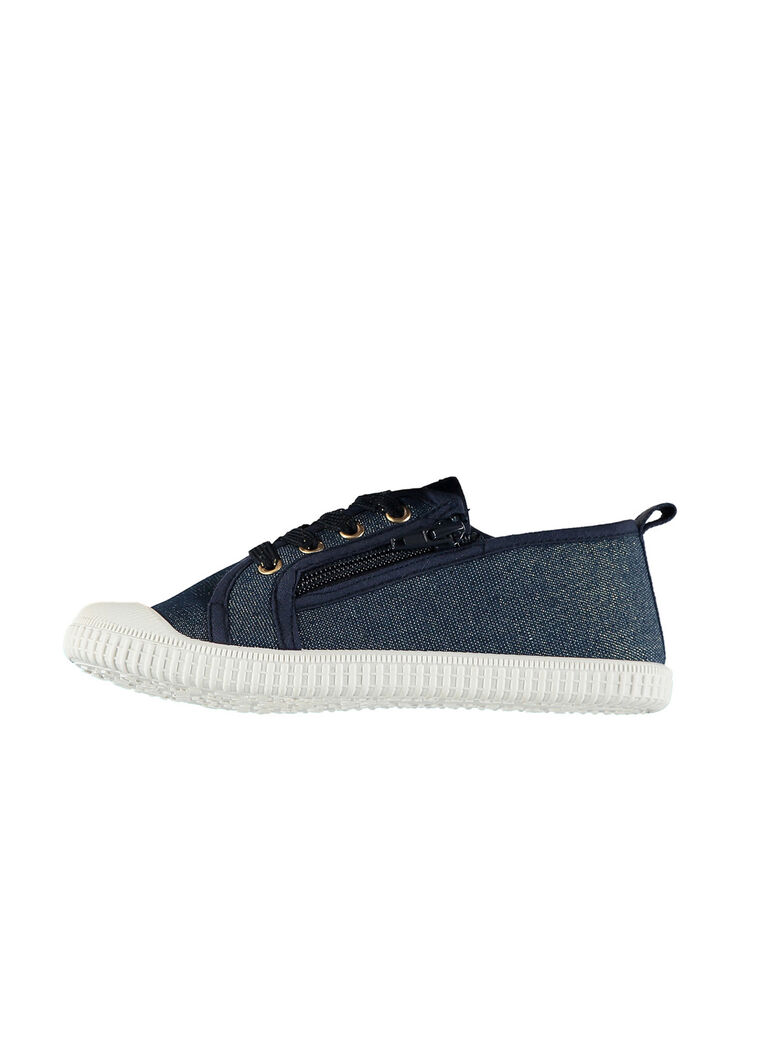 Tennis toile en jean fille
